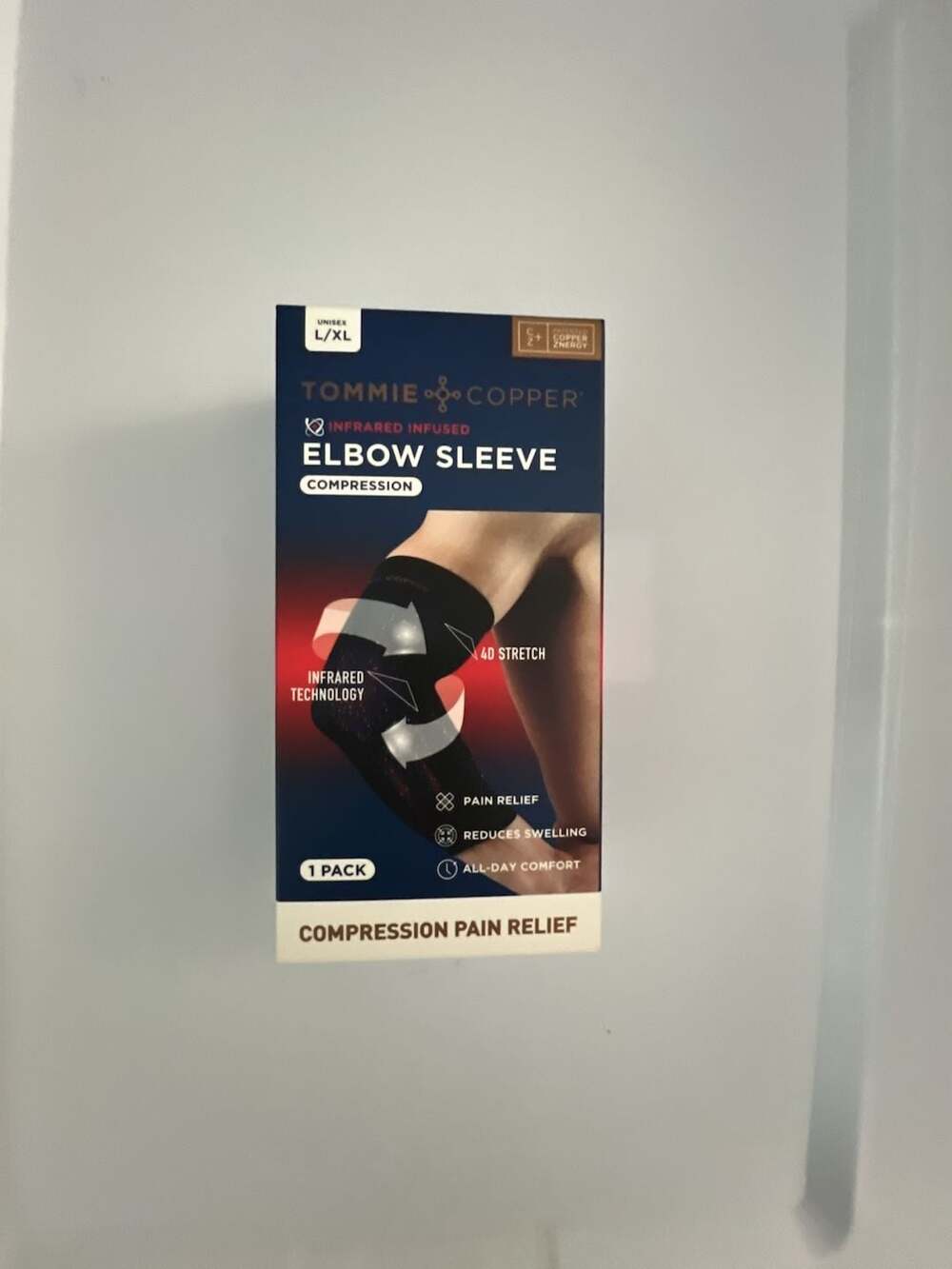Tommie Copper Infrared Elbow Sleeve L/XL Black